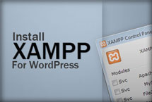 An image that says Install X A M P P for wordpress.