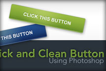 Thumbnail image that says sleek button using photoshop that links to a Photoshop tutoril.